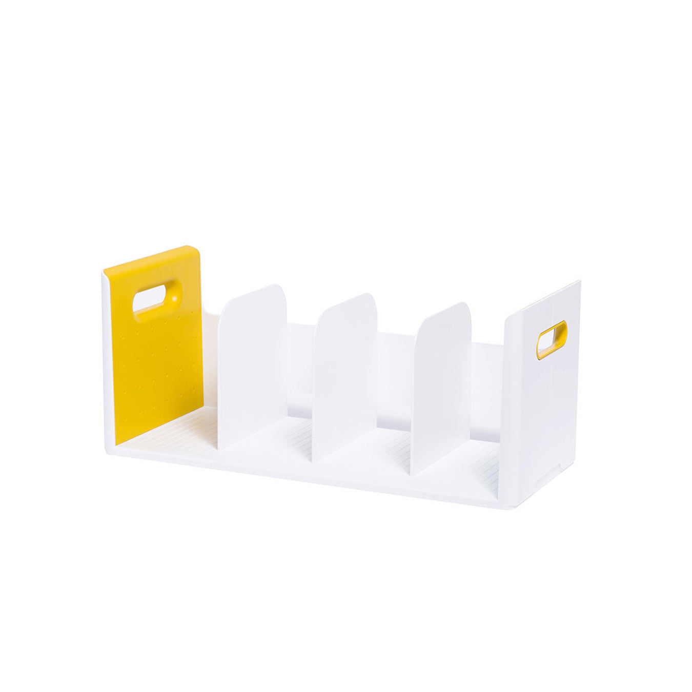 Litem | Book Rack | 4 Compartments | Organizer| Yellow |Roomax