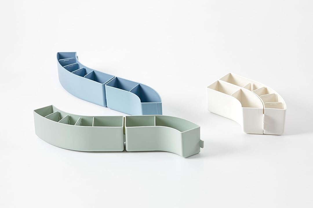 Litem |Pen Stand | Organiser | 6 Compartment | Sage Green |  Train