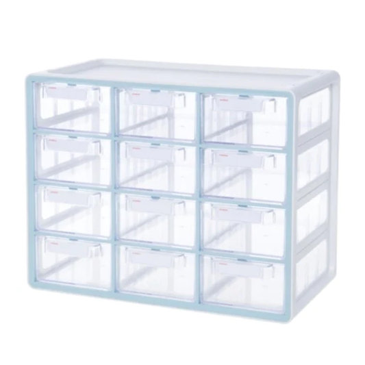 Sysmax | Multi Utility  Storage Box | 12 Drawers | Organizer | Mint | Up System | For Office & Home