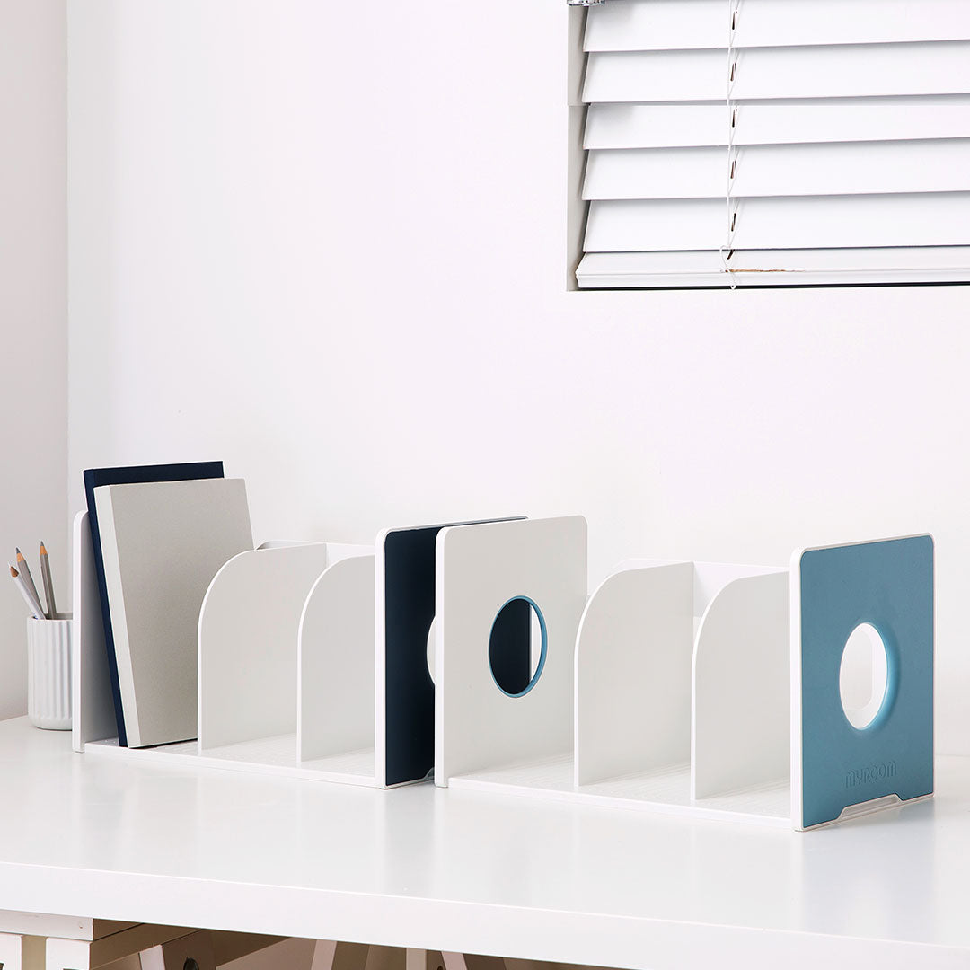 Litem | Book Rack with  3 Compartments | Organiser | Navy | My Room