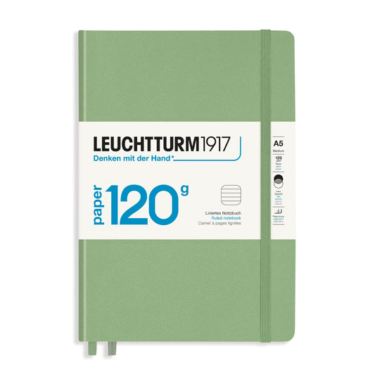 LEUCHTTURM1917 RULED NOTEBOOK EDITION 120 A5(203 Pages)-SAGE