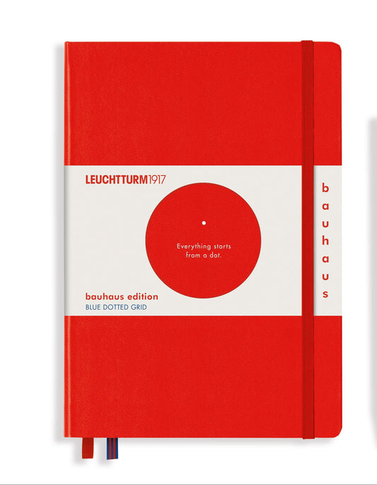 LEUCHTTURM1917 DOTTED NOTEBOOK-BAUHAUS ED A5(251) - RED