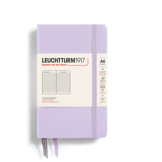 LEUCHTTURM1917 RULED NOTEBOOK A6 (187 Pages)-LILAC