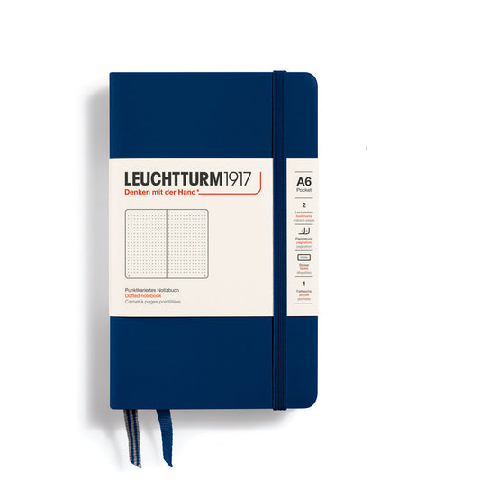 LEUCHTTURM1917 DOTTED NOTEBOOK A6 (187 Pages)-NAVY