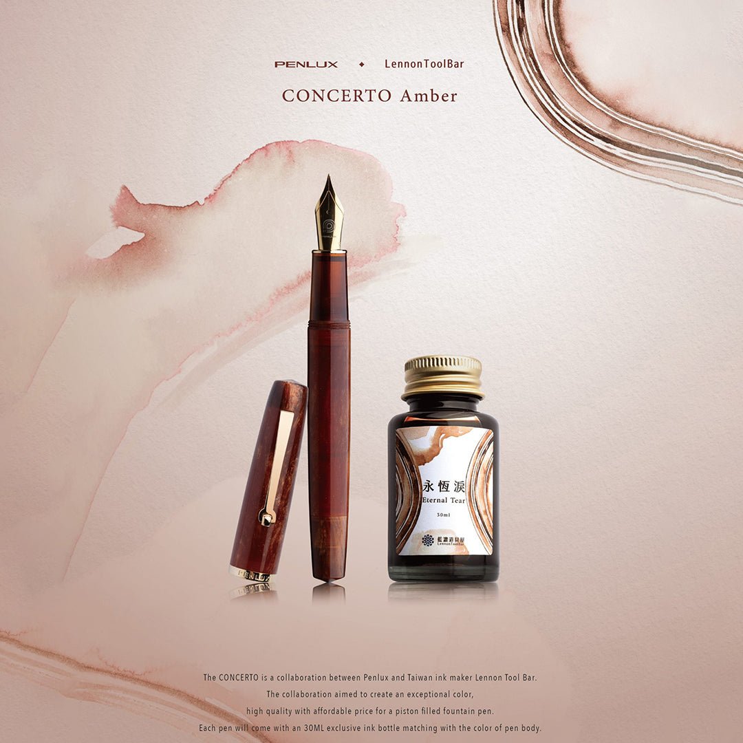 Penlux | Fountain Pen | Concerto | Amber GT - 