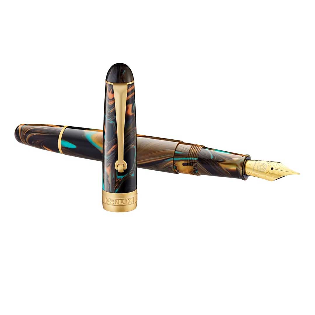 Penlux Masterpiece Delgado Peacock Fountain Pen