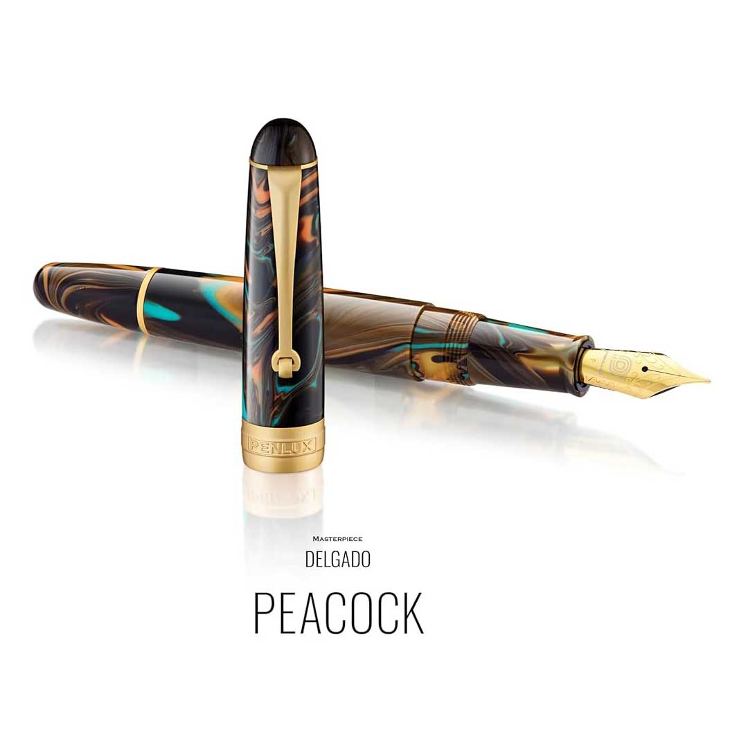 Penlux Masterpiece Delgado Peacock Fountain Pen