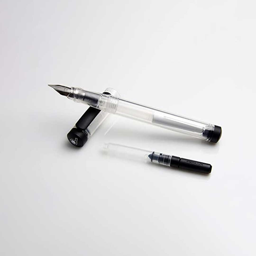 Penlux Junior Clear Black Fountain Pen