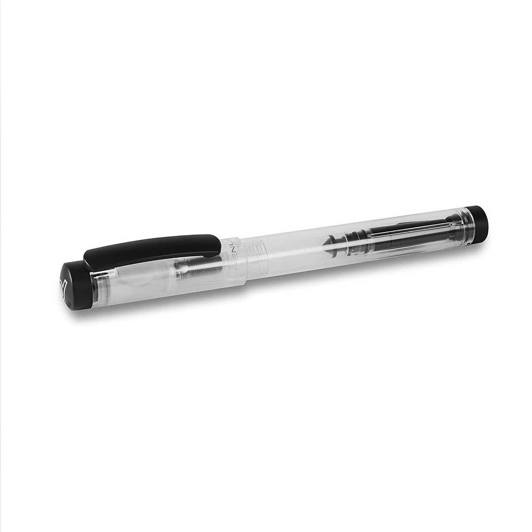 Penlux Junior Clear Black Fountain Pen