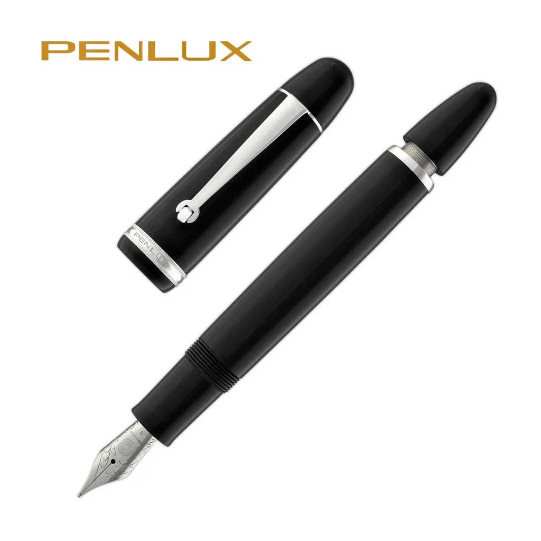 Penlux Masterpiece Grande Black Fountain Pen
