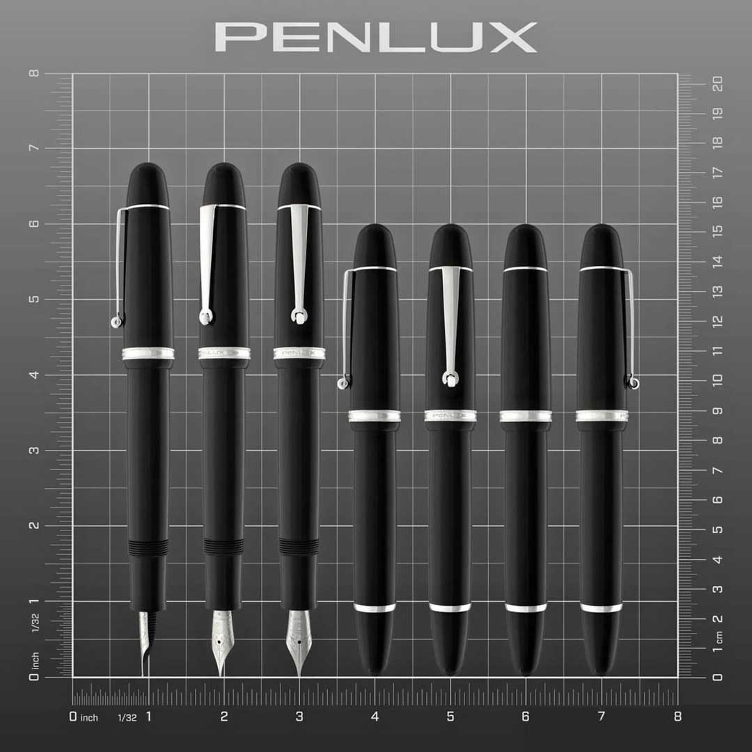 Penlux Masterpiece Grande Black Fountain Pen