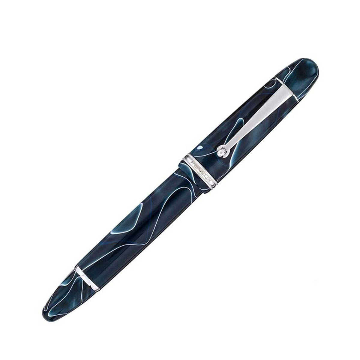 Penlux Masterpiece Grande Blue Swirl Fountain Pen