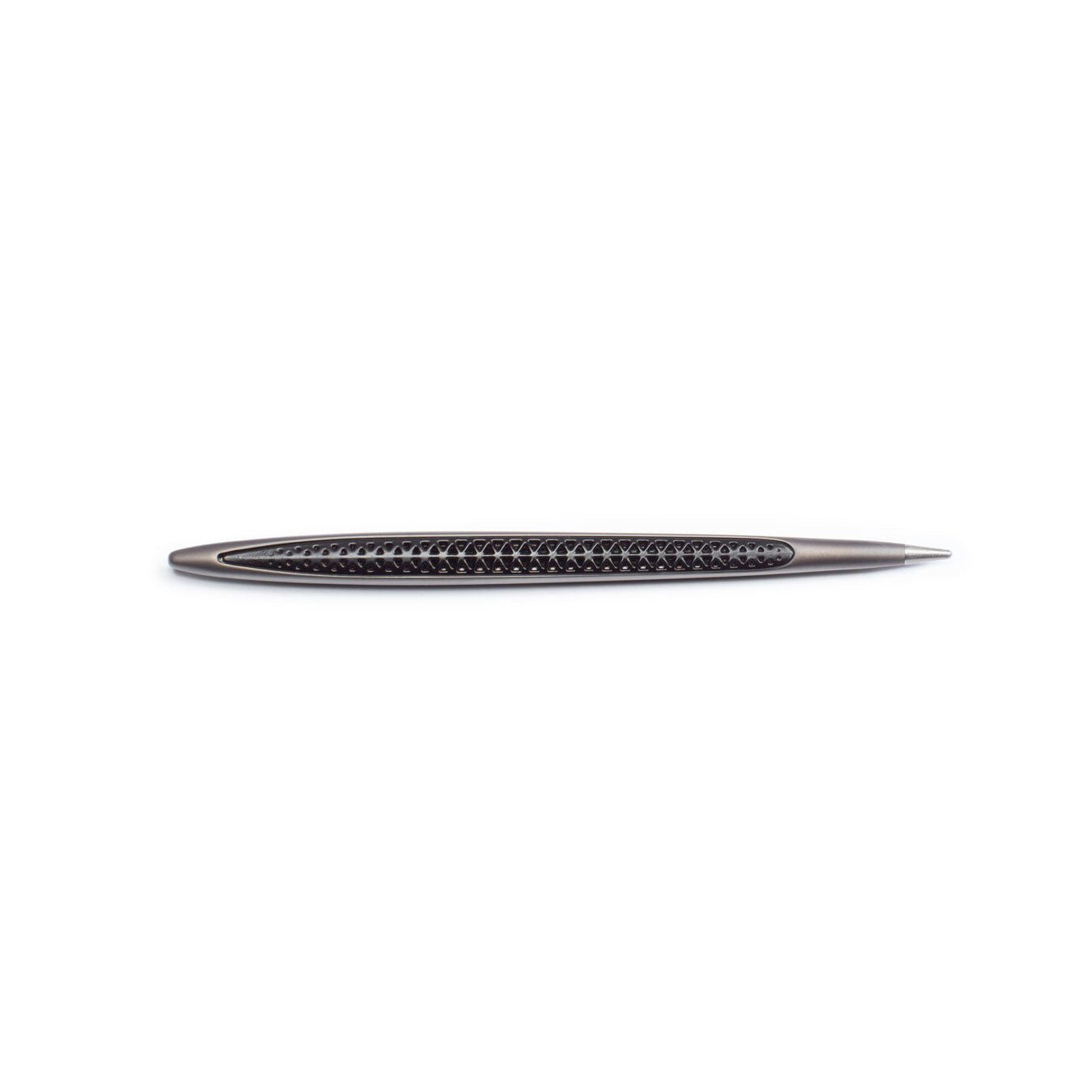Pininfarina | Cambiano Transitions | Titanium Ethergraf Tip Pencil | Inclined Desk Stand