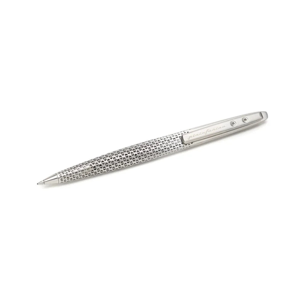 Pininfarina Space Transition Ballpoint Pen with Aluminium Desk Stand – Grey