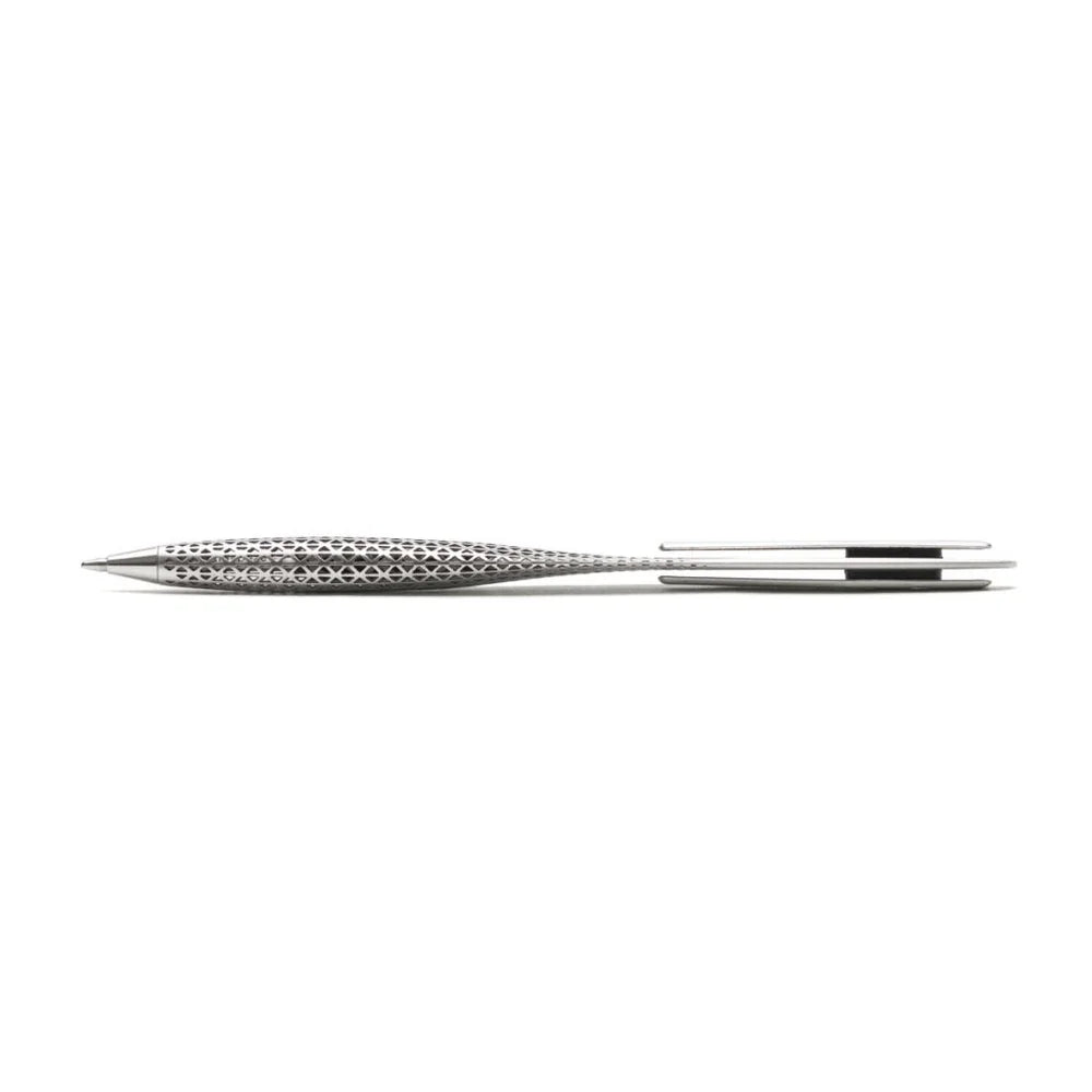 Pininfarina Space Transition Ballpoint Pen with Aluminium Desk Stand – Grey