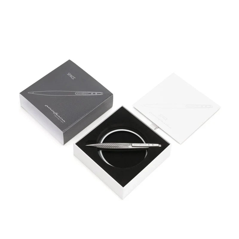 Pininfarina Space Transition Ethergraf Pencil with Aluminium Desk Stand – Grey