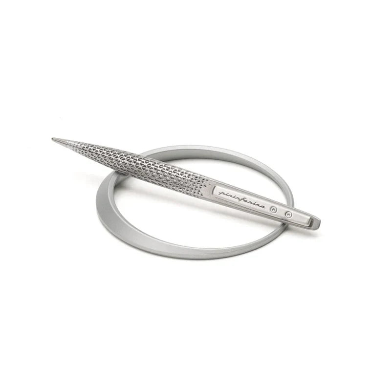 Pininfarina Space Transition Ethergraf Pencil with Aluminium Desk Stand – Grey
