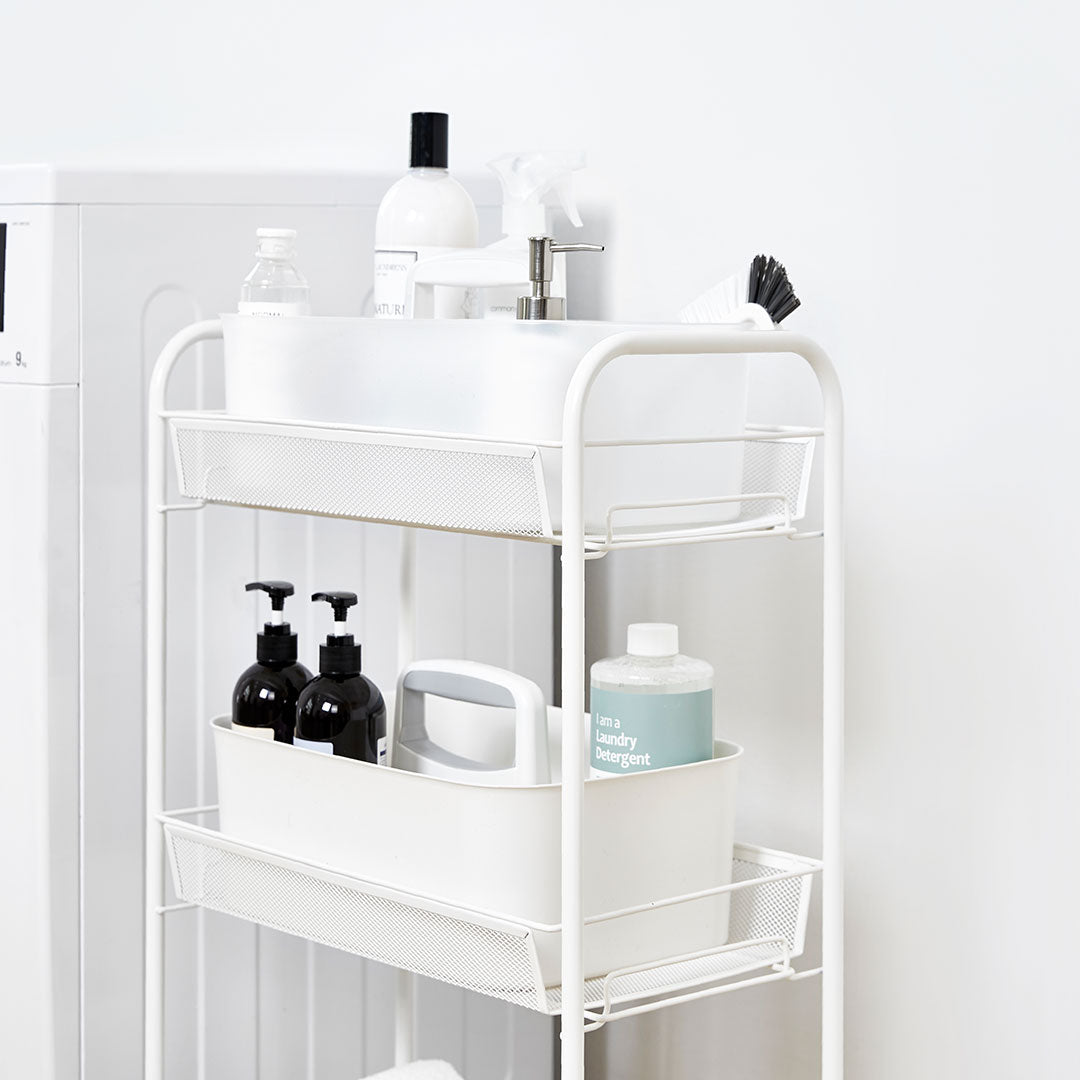 Litem | Portable Storage Organiser | Cool Grey & Ivory | Porta Grande | For Office Home & Kitchen