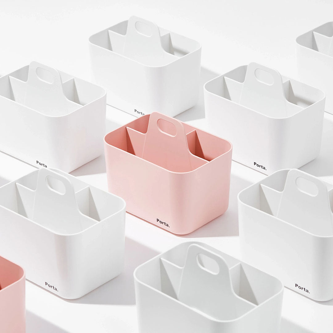 Litem Porta Mini Portable Stackable Mini Organizer - White