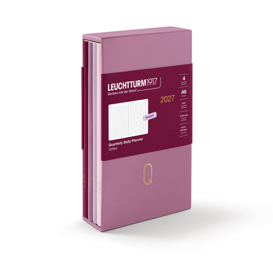 LEUCHTTURM1917 2027 Quarter Planner A6 (4PC) - Rose Shade