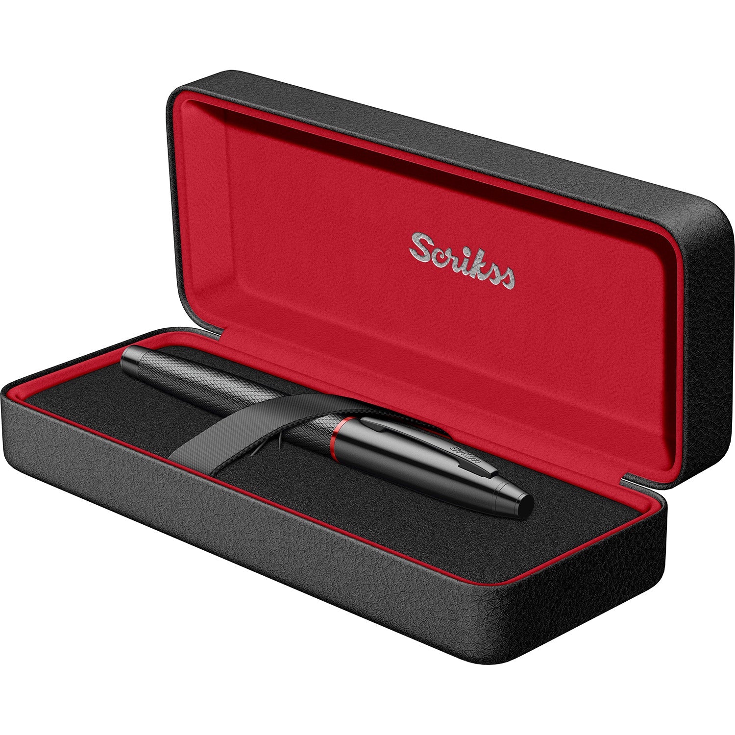 Scrikss Noble 35 Rollerball Pen - Matte Black in a gift box