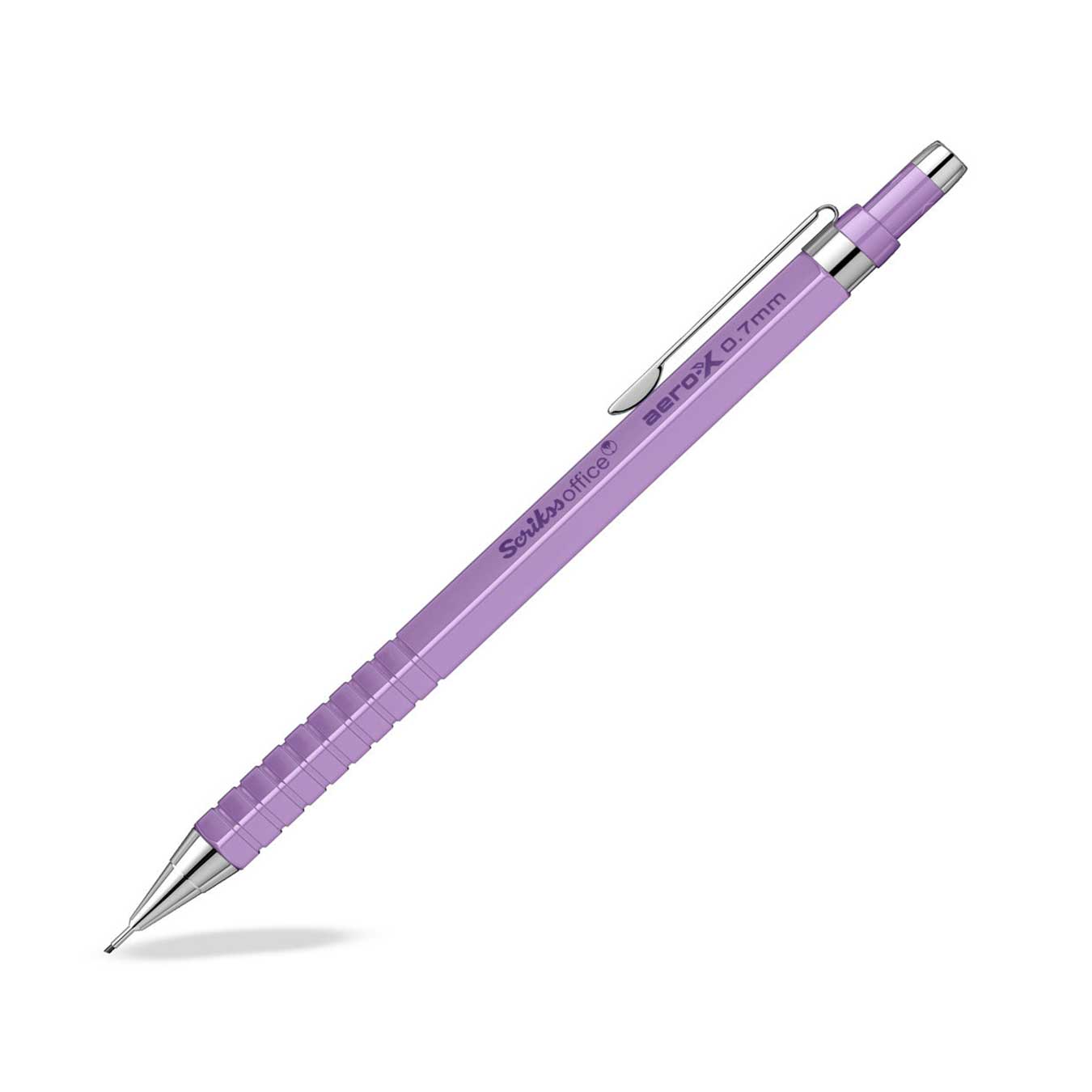 Scrikss Aero-X 0.7mm Mechanical Pencil in Purple on a white background