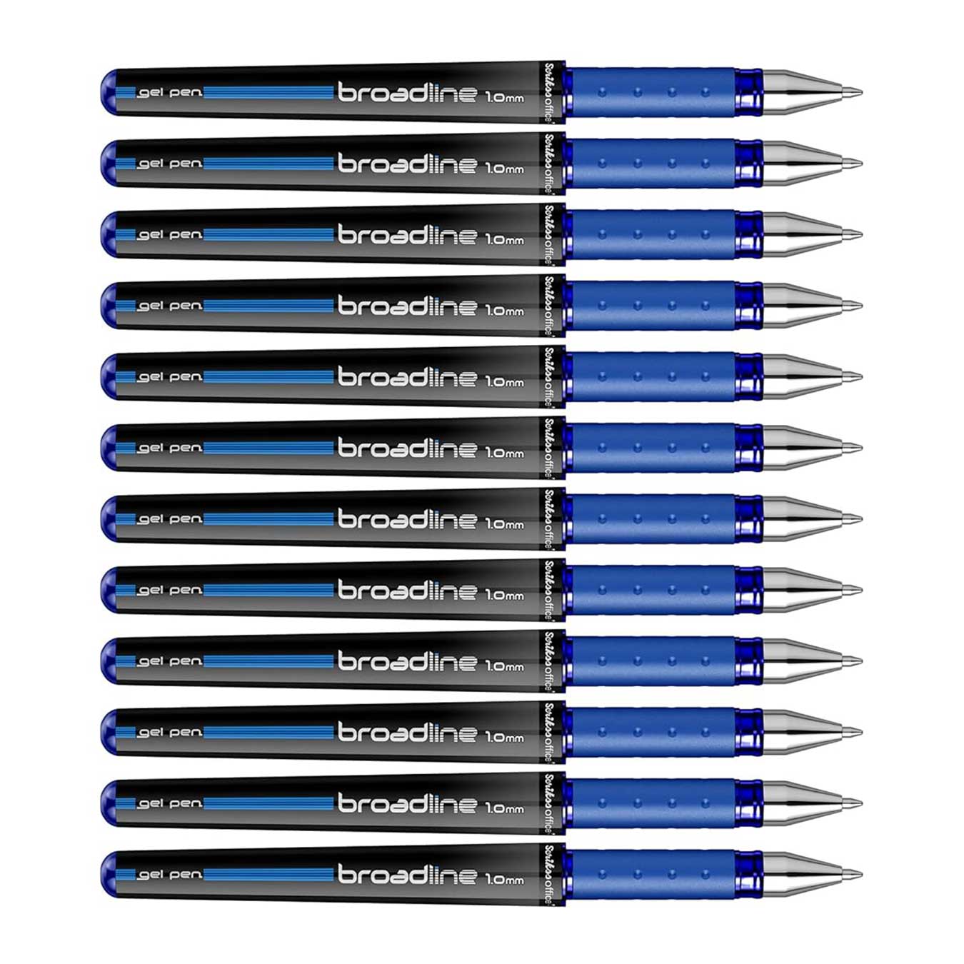 Scrikss Broadline Gel Pen 1mm (Pack Of 12) in Blue