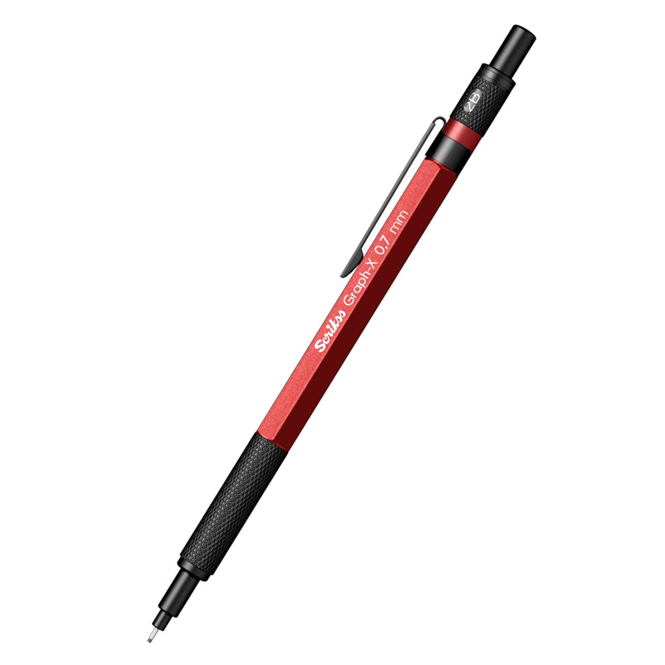 Scrikss Graph-X 0.7mm Mechanical Pencil in Metallic Red