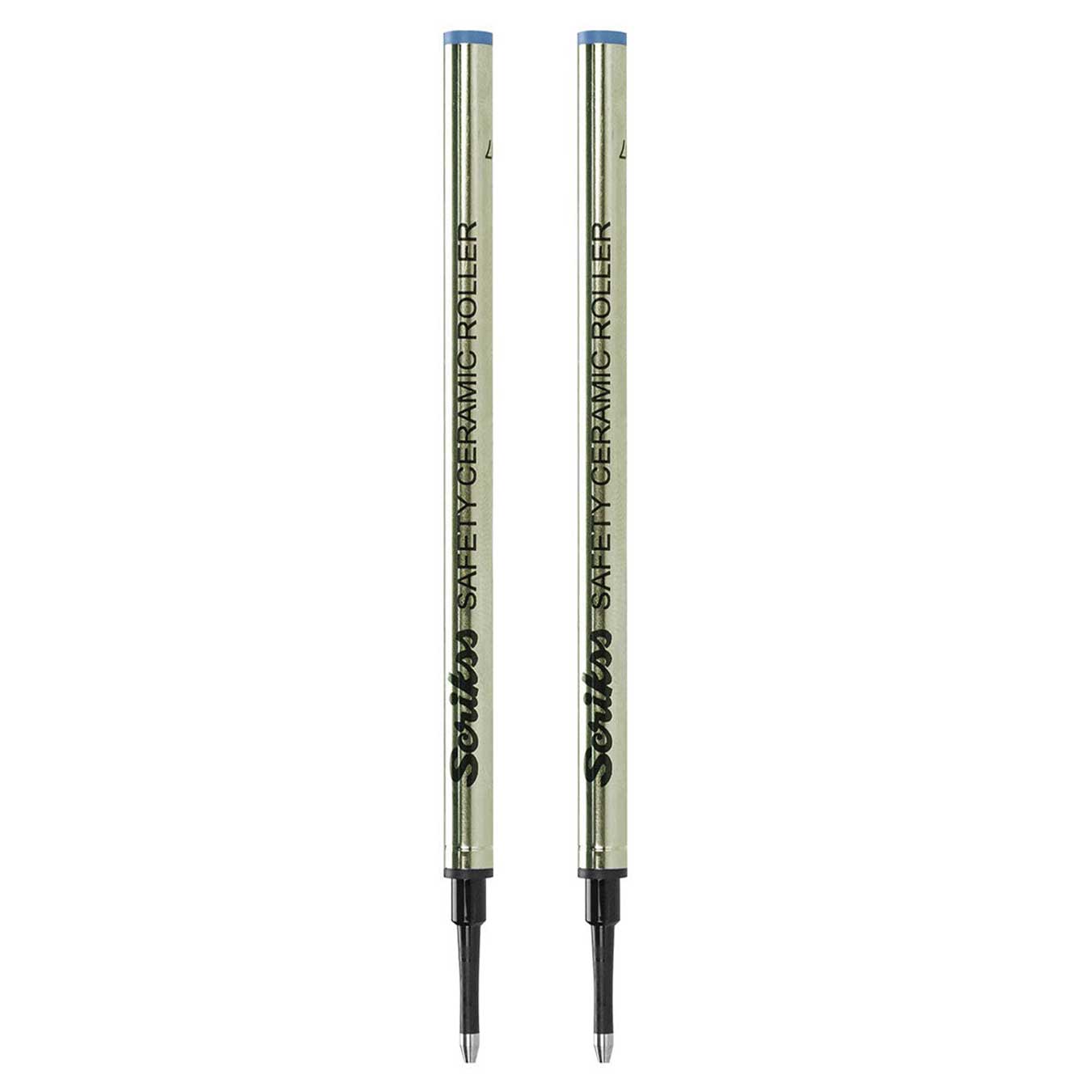 Scrikss Heritage Rollerball Pen Refill - Black (Pack Of 2) on a white background