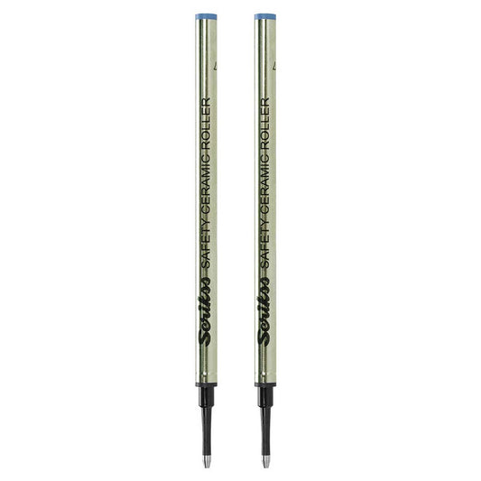 Scrikss Heritage Rollerball Pen Refill - Black (Pack Of 2) on a white background