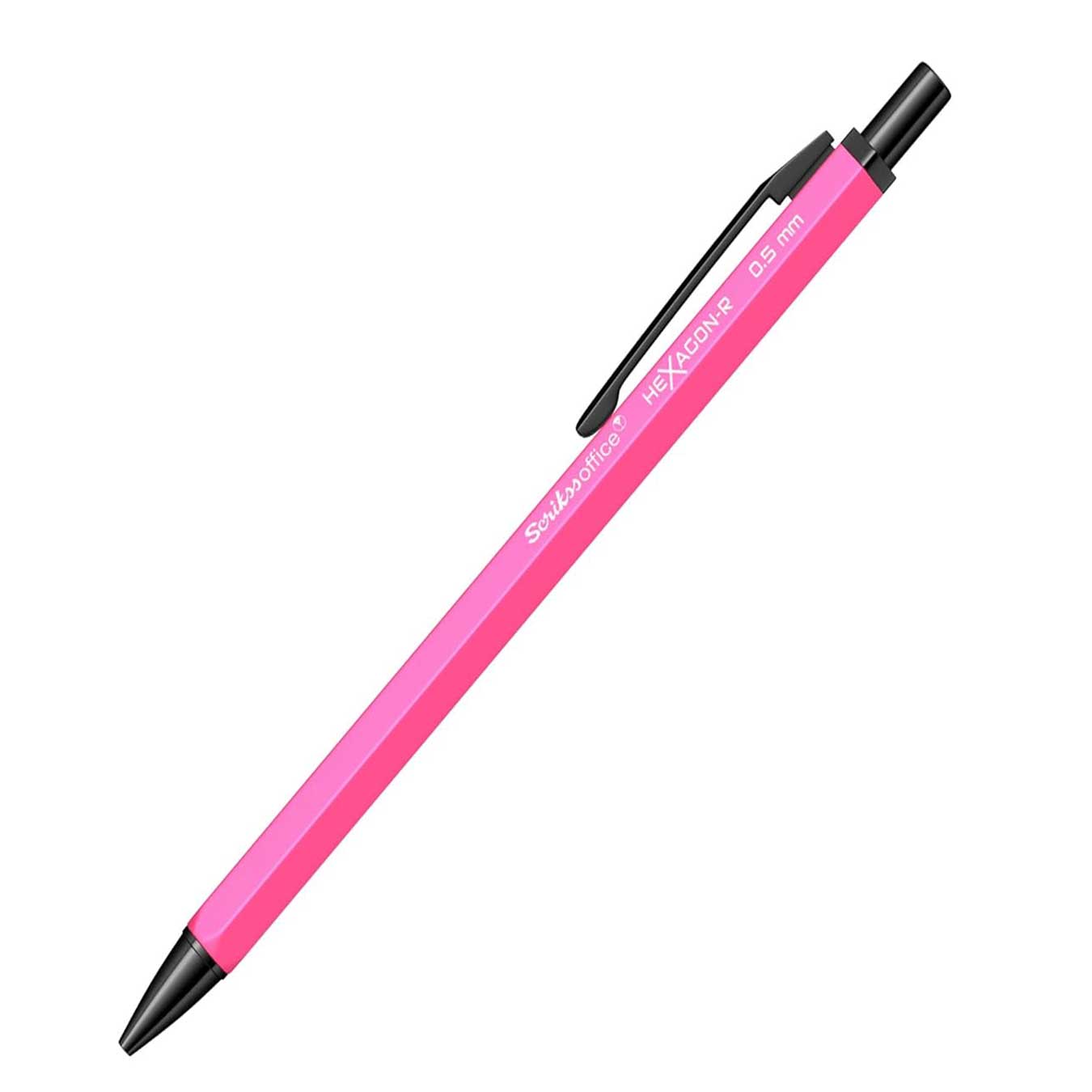 Scrikss Hexagon-R 0.5mm Mechanical Pencil in Neon Pink