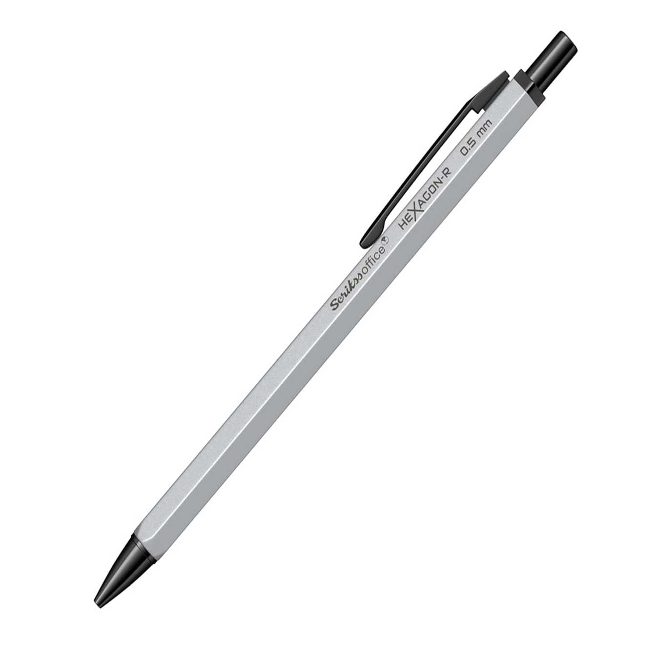 Scrikss Hexagon-R 0.5mm Mechanical Pencil in Silver