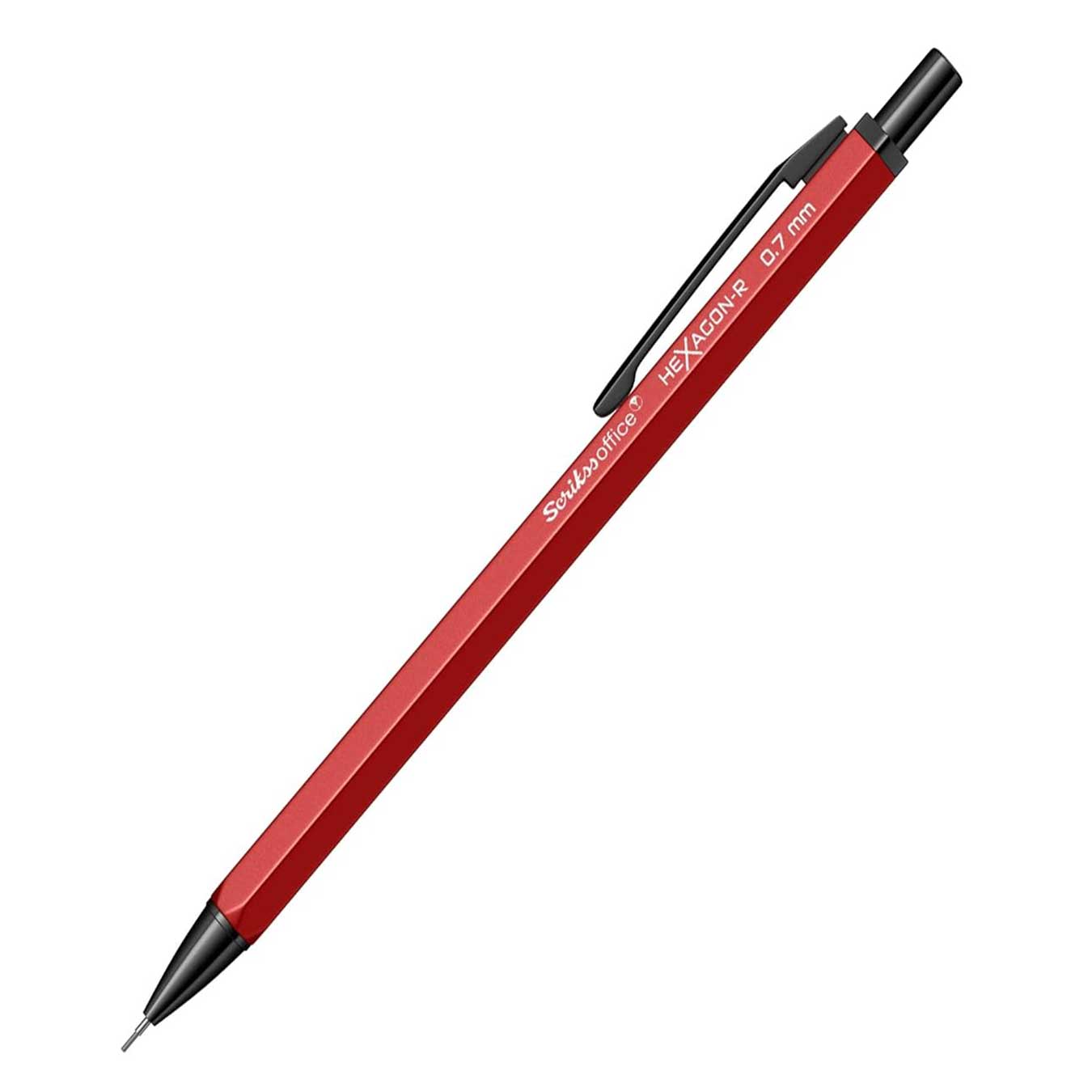 Scrikss Hexagon-R 0.7mm Mechanical Pencil in Red
