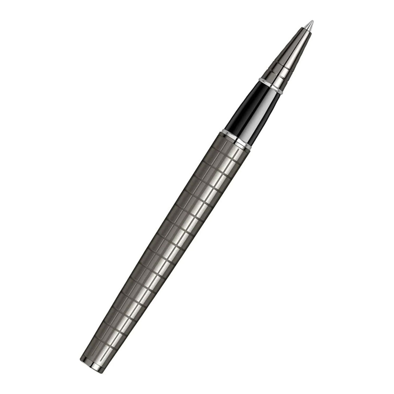 Scrikss honour 38 Grey roller pen with textured grip on a white background