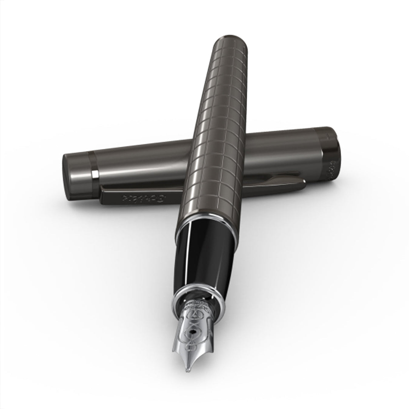 scrikss honour 38 medium nib Fountain pen with a textured black barrel on a white background