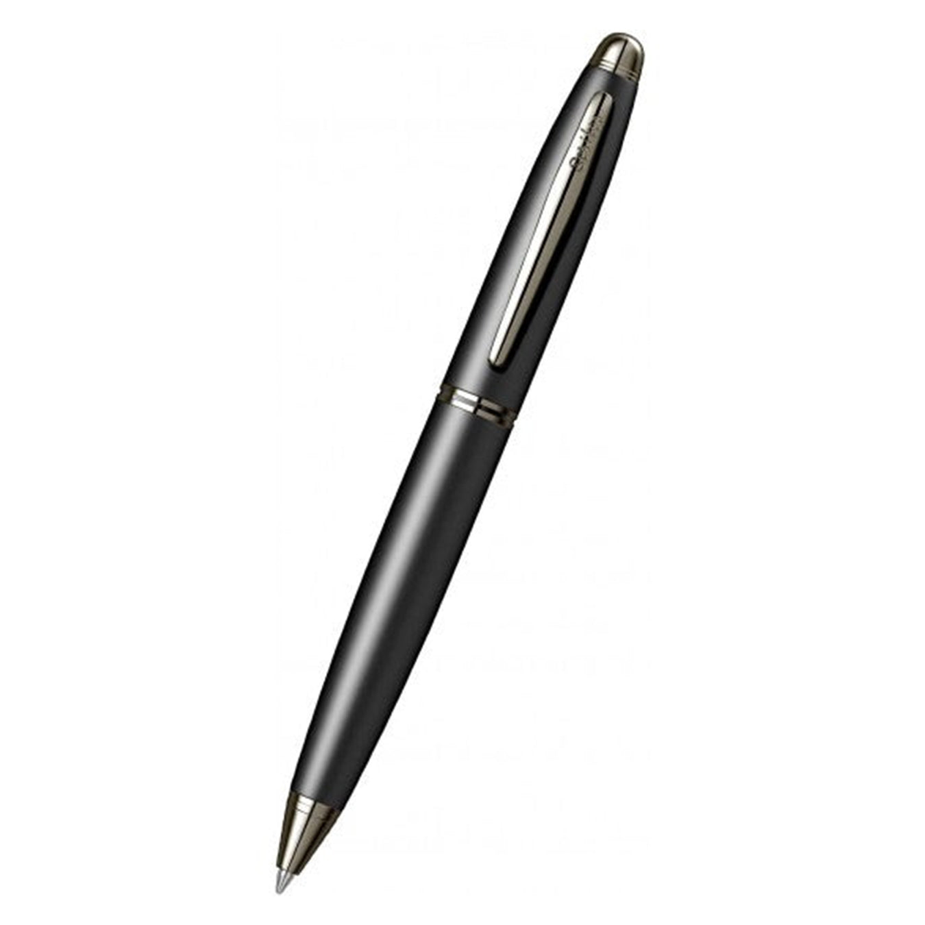 Scrikss Knight Ballpoint Pen in Matte Black on a white background
