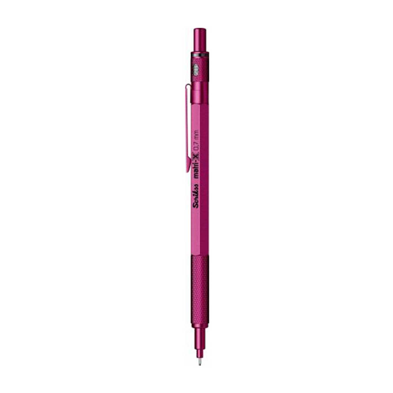 Scrikss Matri-X 0.7mm Mechanical Pencil in Metallic Pink on a white background