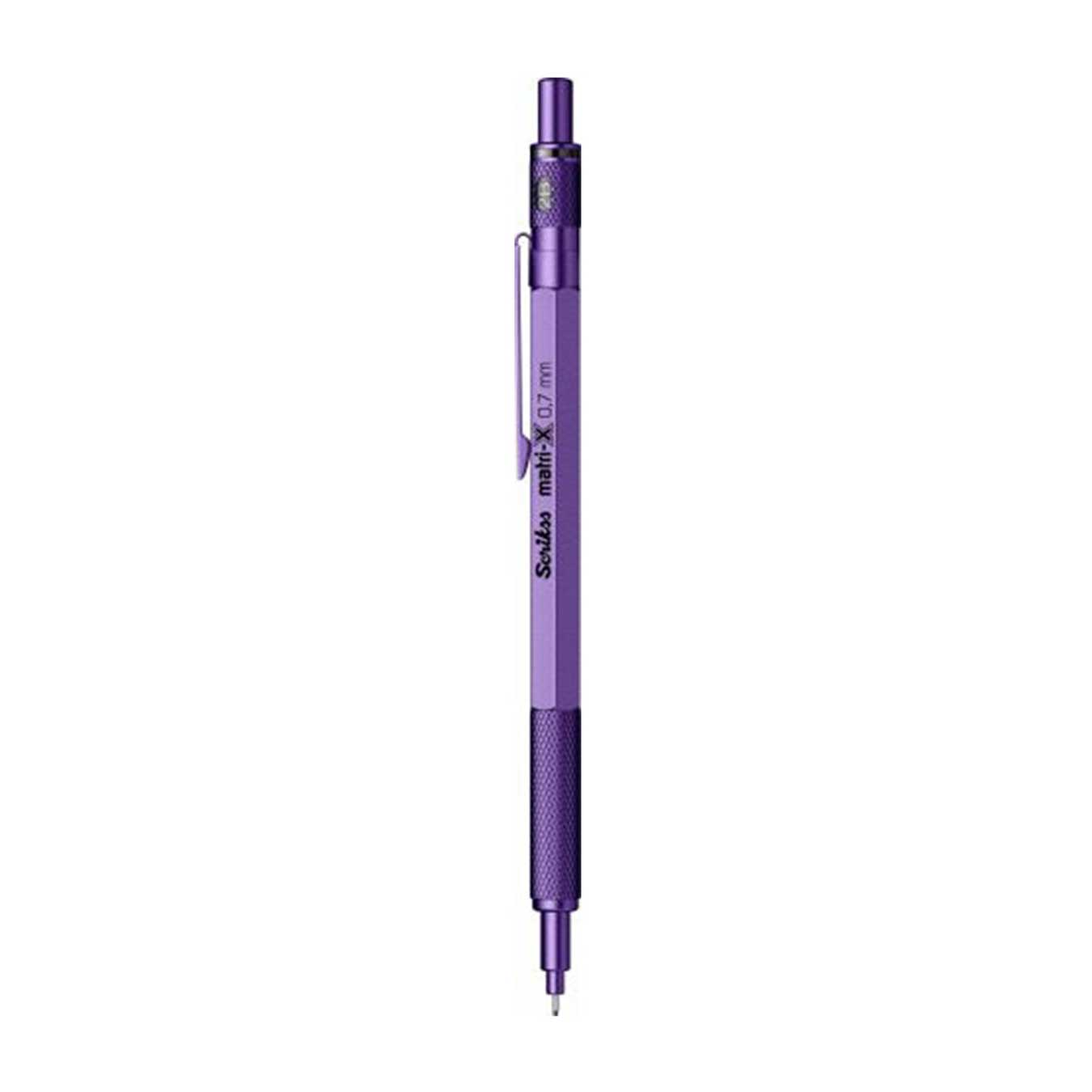 Scrikss Matri-X 0.7mm Mechanical Pencil in Metallic Purple on a white background