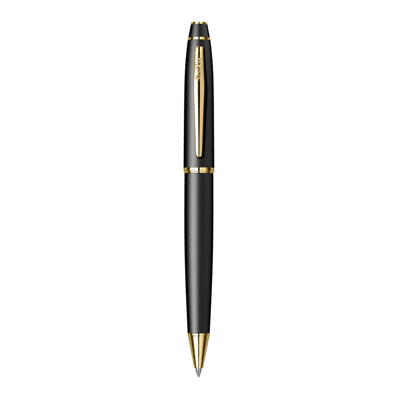 Scrikss Noble 35 Ballpoint Pen in Matte Black GT