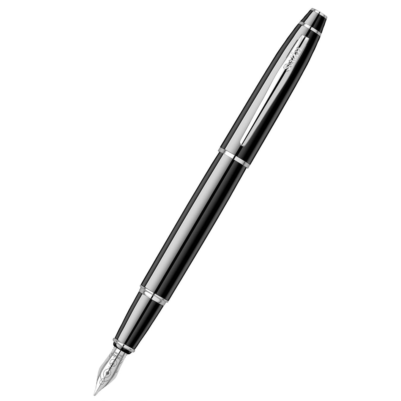 Scrikss Noble 35 Medium nib Black CT Fountain Pen