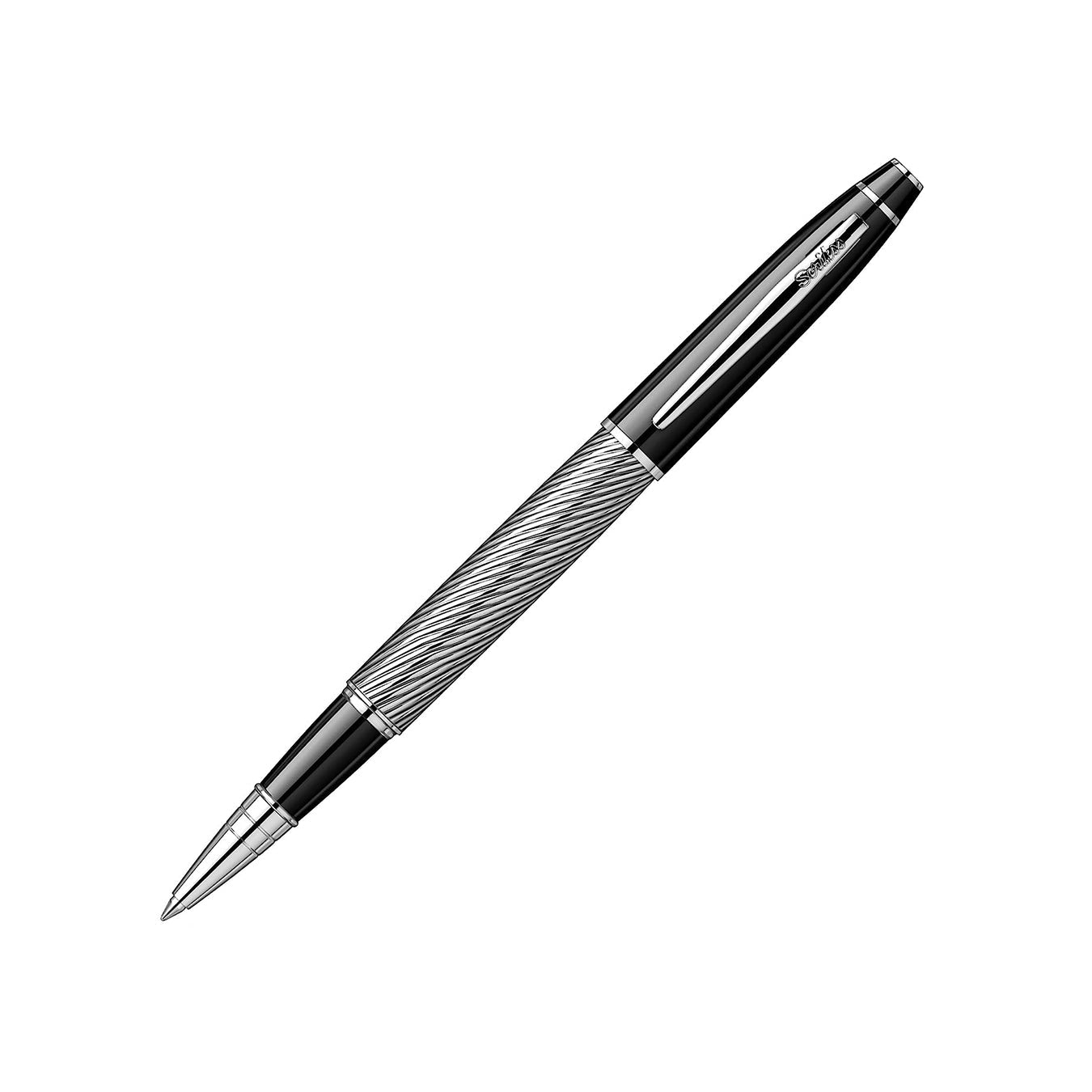 Scrikss Noble 35C Rollerball Pen in Spiral Black CT