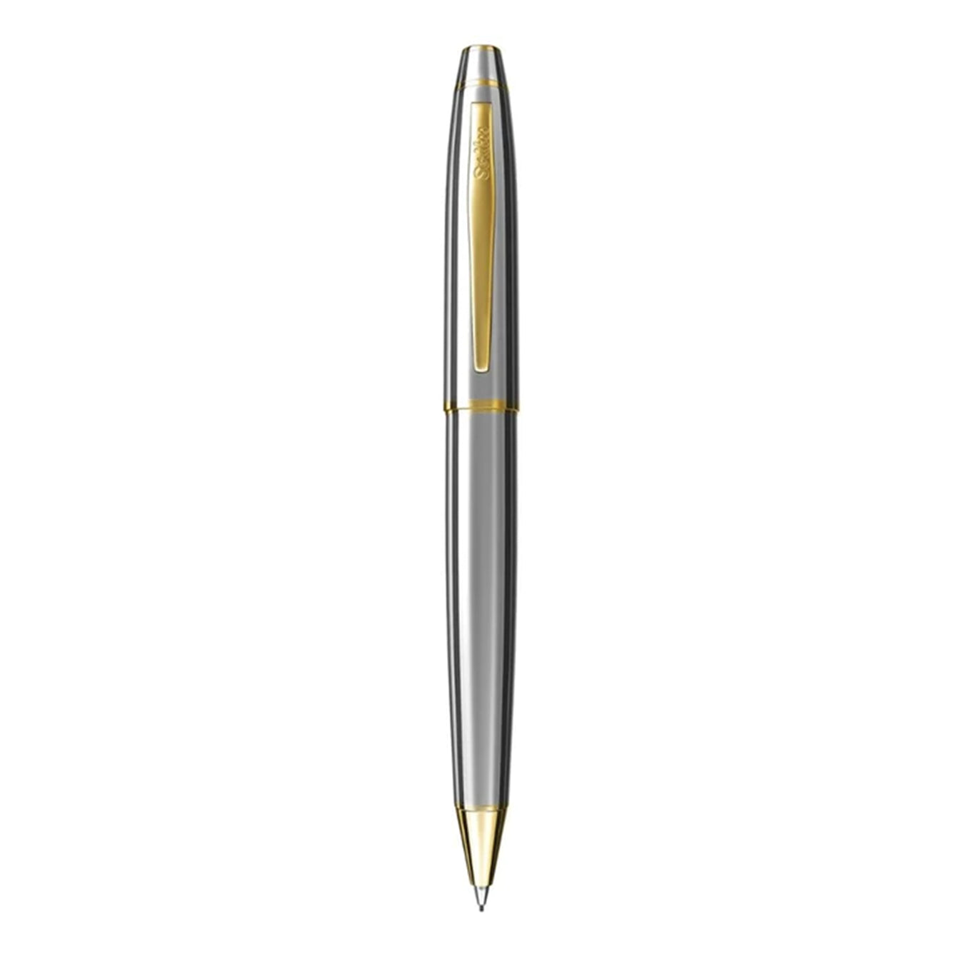 Scrikss Noble 35 Mechanical Pencil 0.7mm in Gold Chrome on a white background
