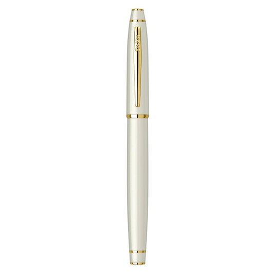 Scrikss Noble Rollerball Pen in Pearl White GT