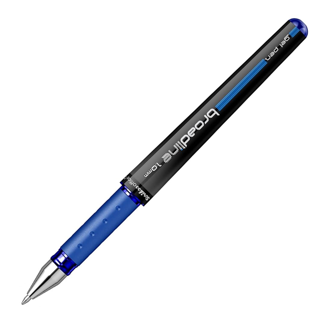 Scrikss Broadline Gel Pen 1mm in Blue on a white background