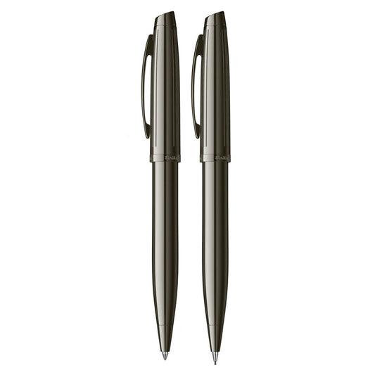 Scrikss Oscar 39 Ballpoint Pen & Mechanical Pencil Set in Titanium