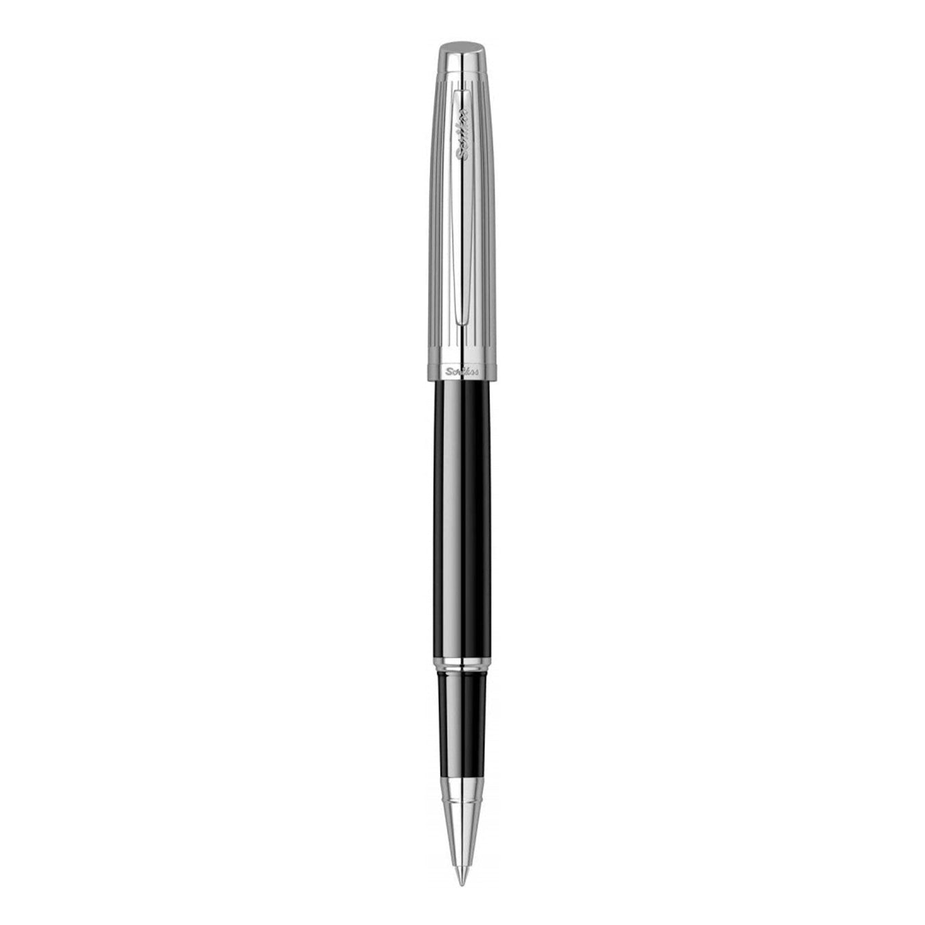 Scrikss Oscar 39 Rollerball Pen in Black Chrome CT