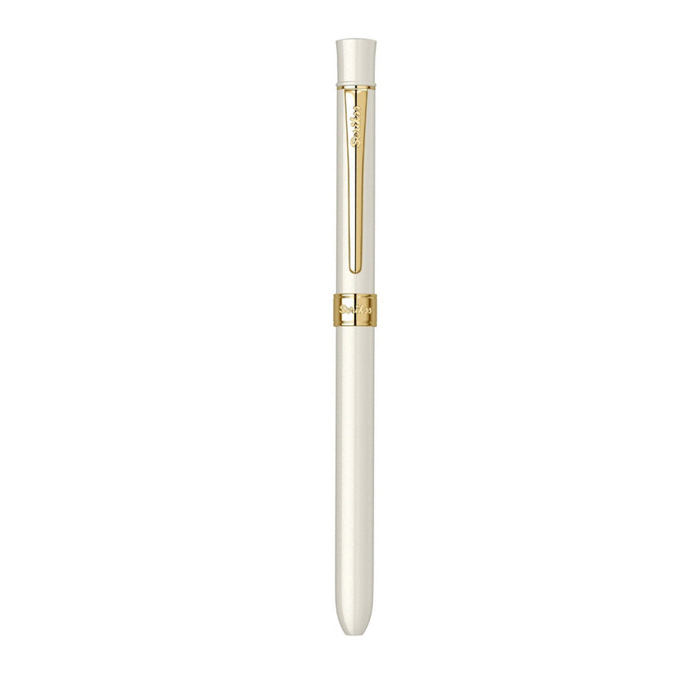 Scrikss Trio 93 Multi Function Pen - Ivory Gold GT