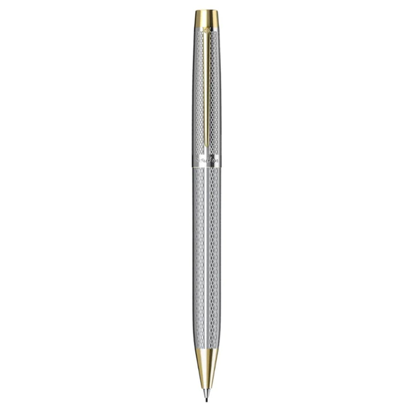 Scrikss Venus-722 0.7mm Mechanical Pencil in Gold Chrome on a white background