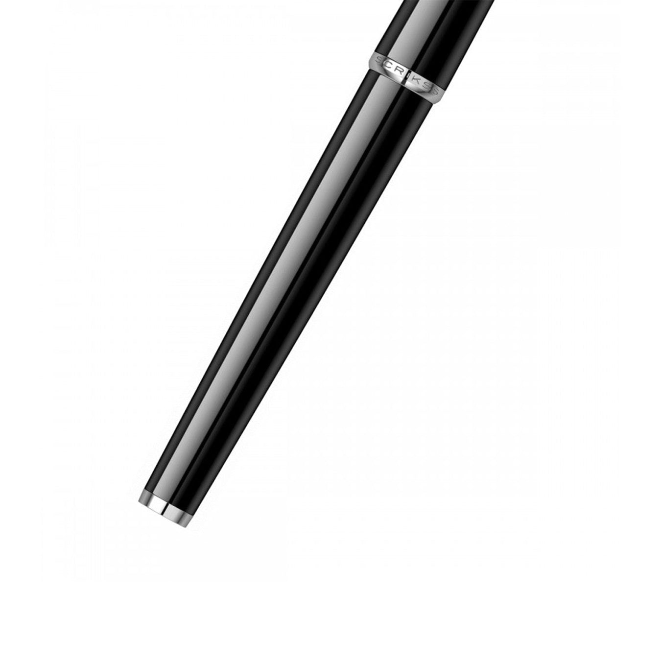 Scrikss Vintage 33 Rollerball Pen in Black CT on a white background
