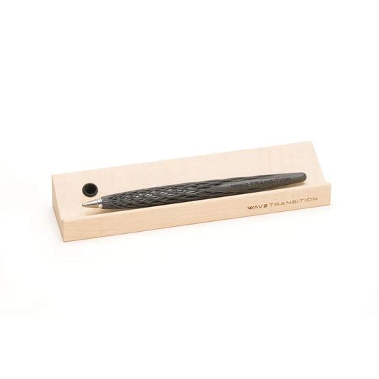Pininfarina Forever Wave Ethergraf Pencil with Maple Wood Base – Grey